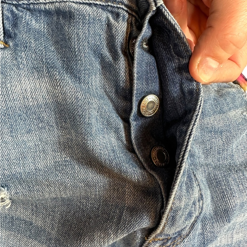 AMERICAN EAGLE OUTFITTERS: Vintage Hi-Rise Festival Denim Shorts- Size 12 - Picture 6 of 14